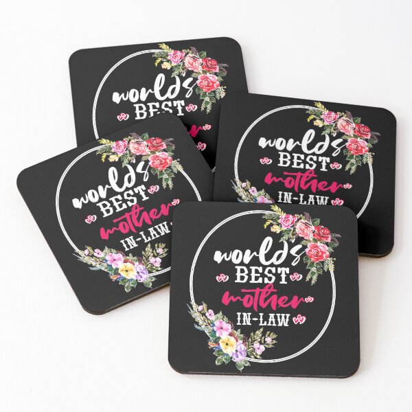 Item preview, World’s Best Mother-in-Law Funny Floral Quote designed and sold by zamiokaline.