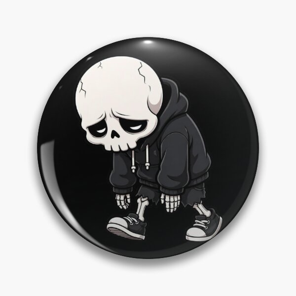 Item preview, Exhausted Zombie Walk Skeleton Sticker designed and sold by Zenvique Art.
