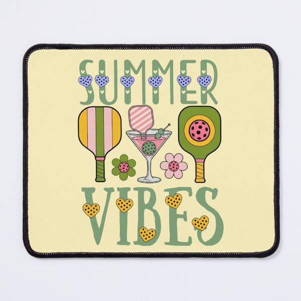 Item preview, Retro Groovy Pickleball Pink Green Summer Vibes Graphic designed and sold by Wennebabs.