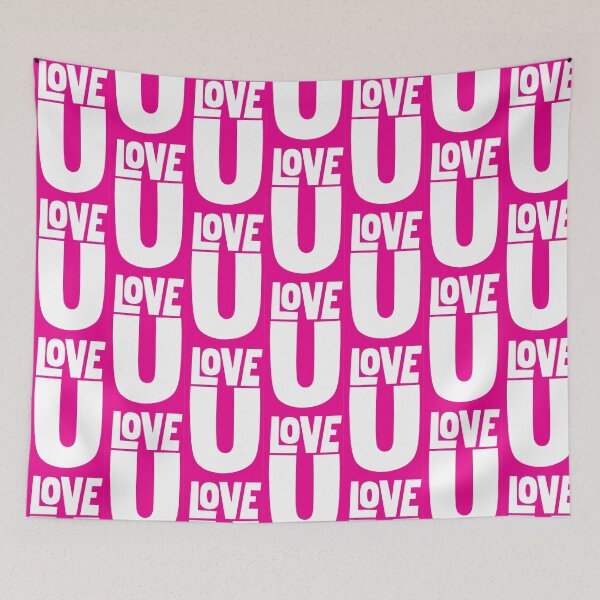 Item preview, Simple, bold, and straight to the point—“LOVE U” designed and sold by PIXEL POP DESIGNS - Beyond the Norm!.