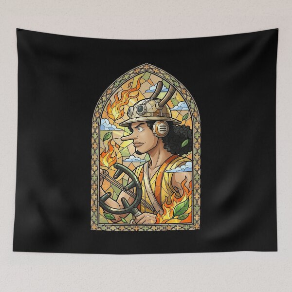 Artikelvorschau, Usopp One Piece Firelight Guardian Buntglas entworfen und verkauft von mildaclairmo.