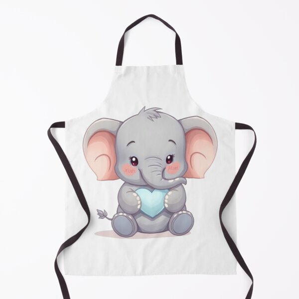 Item preview, Kawaii Baby Elephant Sending Love – Pastel Animal Sticker designed and sold by DigitfanStudio.