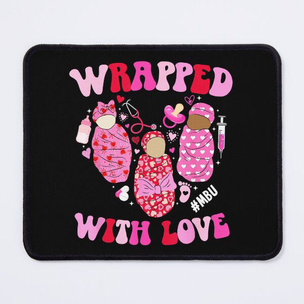 Item preview, Wrapped With Love Baby Nurse Valentine Cute Illustration designed and sold by zamiokaline.