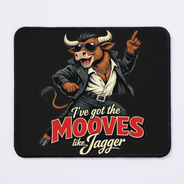 Item preview, I've Got The MOOVES Like Jagger Dancing Bovine designed and sold by Tsugraf Designs.