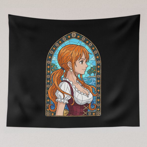 Item preview, Nami One Piece Stained Glass Pirate Belle designed and sold by mildaclairmo.