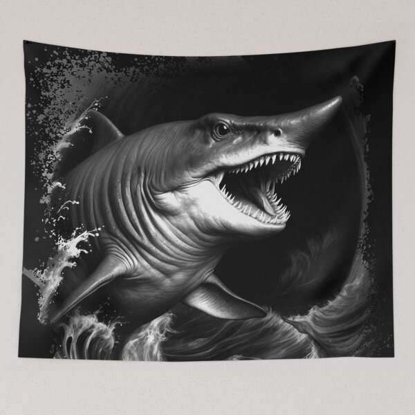 Item preview, Goblin Shark - Deep Sea Monster Aesthetic Art designed and sold by SeoulInkSoul.