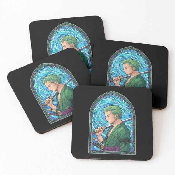 Item preview, Roronoa Zoro One Piece Azure Dragon Stained Glass designed and sold by mildaclairmo.