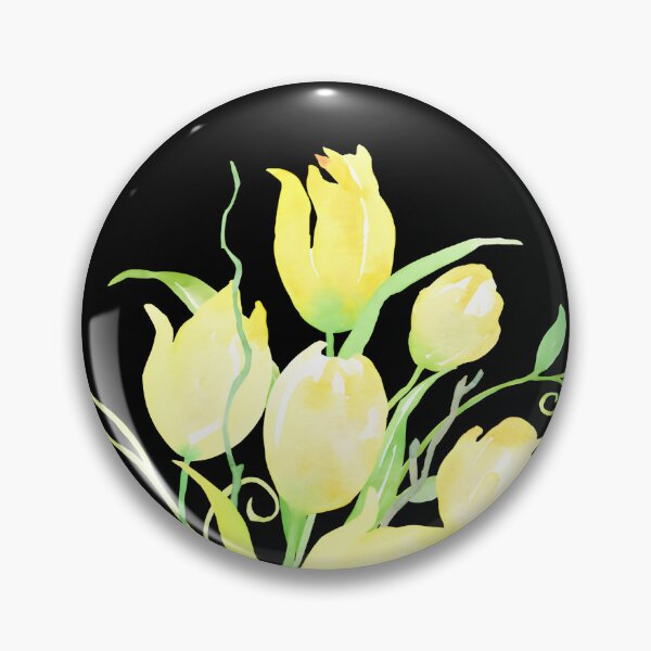 Artikelvorschau, Grußkarte mit zartgelben Aquarell-Tulpen und botanischem Blumenmotiv entworfen und verkauft von FestivityFinds.