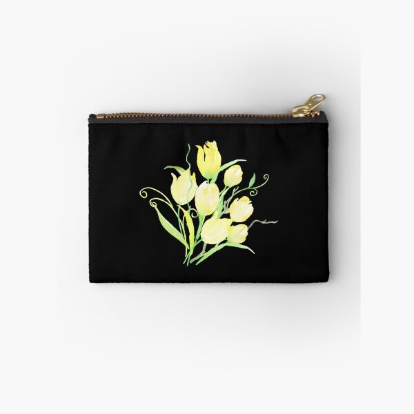 Artikelvorschau, Grußkarte mit zartgelben Aquarell-Tulpen und botanischem Blumenmotiv entworfen und verkauft von FestivityFinds.