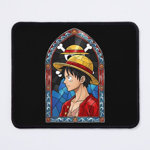 Item preview, Monkey D Luffy One Piece Classic Profile Stained Glass designed and sold by mildaclairmo.