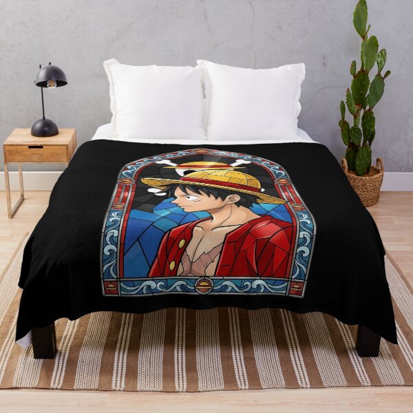 Item preview, Monkey D Luffy One Piece Classic Profile Stained Glass designed and sold by mildaclairmo.