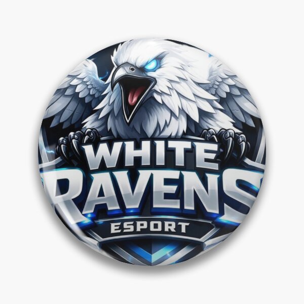 Item preview, White Ravens Esport — Premium Gaming Team Logo | Fierce Raven Shield Badge Design | Esports Mascot Graphic for Streamers & Gamers designed and sold by SketchSyndicate.
