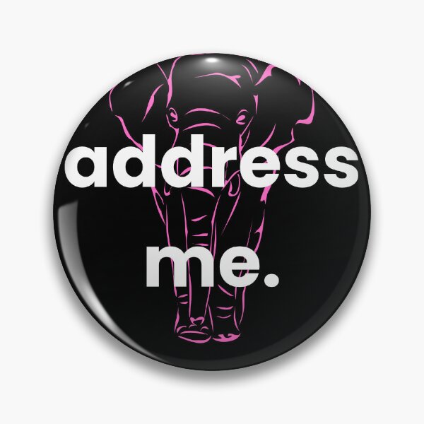 Item preview, Address Me Elephant Pink designed and sold by BananaBank.