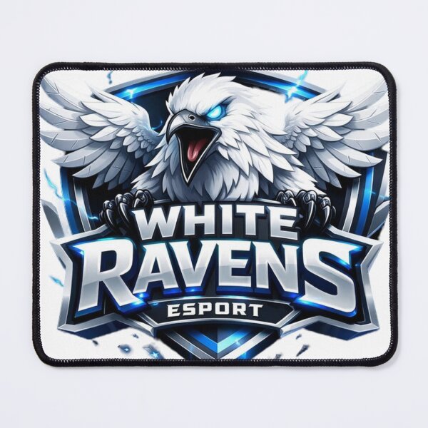 Item preview, White Ravens Esport — Premium Gaming Team Logo | Fierce Raven Shield Badge Design | Esports Mascot Graphic for Streamers & Gamers designed and sold by SketchSyndicate.