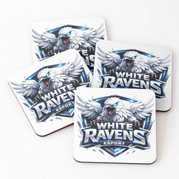 Item preview, White Ravens Esport — Premium Gaming Team Logo | Fierce Raven Shield Badge Design | Esports Mascot Graphic for Streamers & Gamers designed and sold by SketchSyndicate.