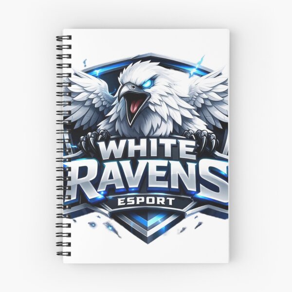 Item preview, White Ravens Esport — Premium Gaming Team Logo | Fierce Raven Shield Badge Design | Esports Mascot Graphic for Streamers & Gamers designed and sold by SketchSyndicate.