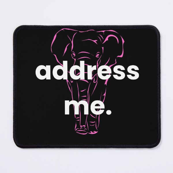 Item preview, Address Me Elephant Pink designed and sold by BananaBank.
