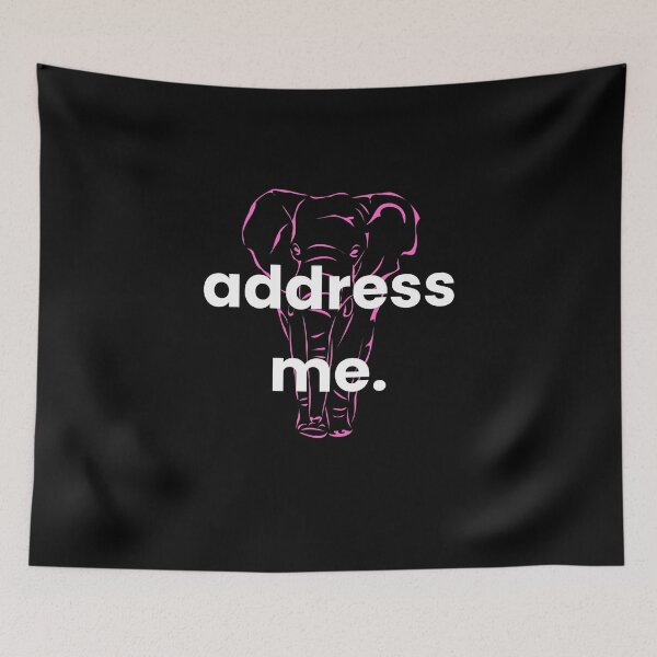 Item preview, Address Me Elephant Pink designed and sold by BananaBank.