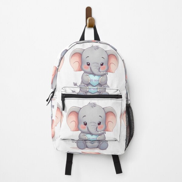 Item preview, Adorable Elephant Loves You "Be Mine" in Pastel Colors designed and sold by DigitfanStudio.