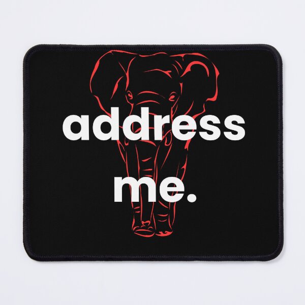 Item preview, Address Me Elephant Red designed and sold by BananaBank.