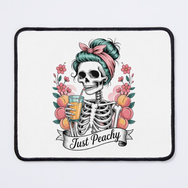 Item preview, Just Peachy Skeleton 70s Hippie Summer Vibes designed and sold by TyraYoung.