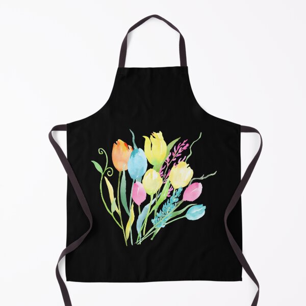 Item preview, Colorful Watercolor Tulip Bouquet Botanical Spring Floral Art Greeting Card designed and sold by FestivityFinds.