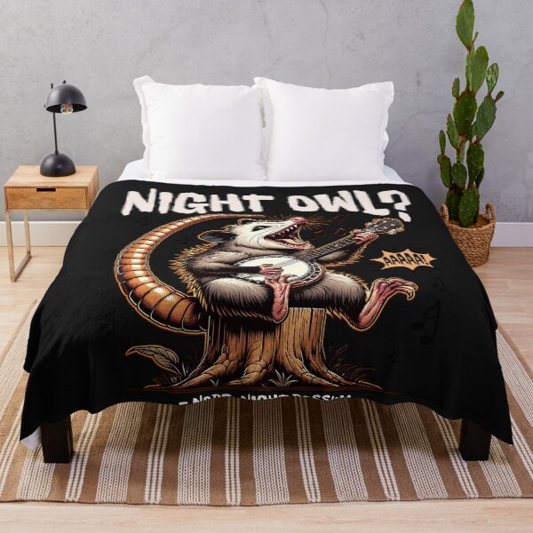 Item preview, Night Possum Banjo Player Opossum Music Humor designed and sold by Tsugraf Designs.