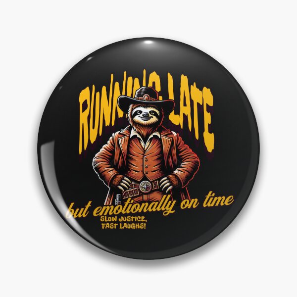 Item preview, Funny Sloth Cowboy Running Late Wild West Humor designed and sold by Tsugraf Designs.