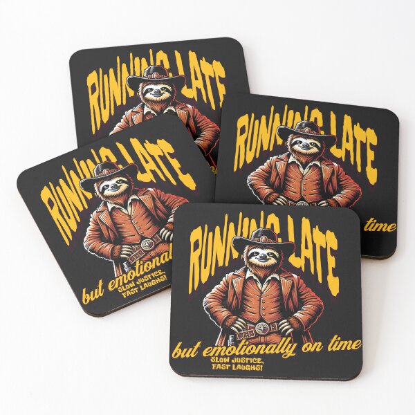 Item preview, Funny Sloth Cowboy Running Late Wild West Humor designed and sold by Tsugraf Designs.
