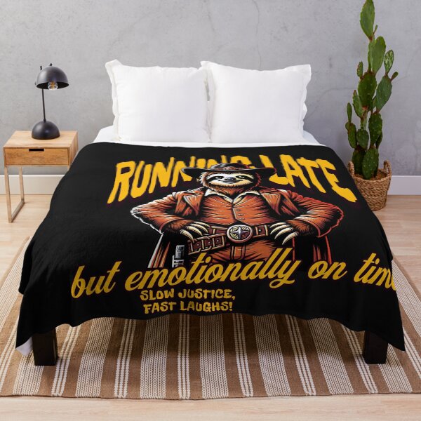 Item preview, Funny Sloth Cowboy Running Late Wild West Humor designed and sold by Tsugraf Designs.