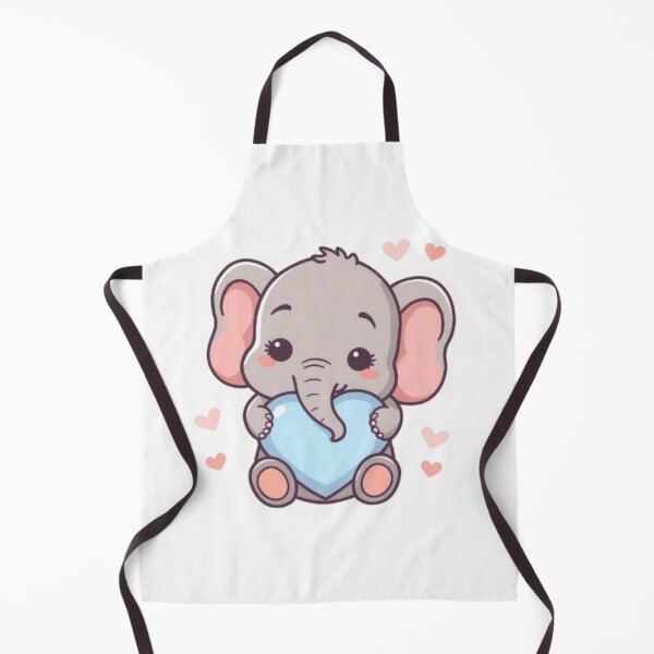 Item preview, Kawaii Baby Elephant Sending Love – Pastel Animal Sticker designed and sold by DigitfanStudio.