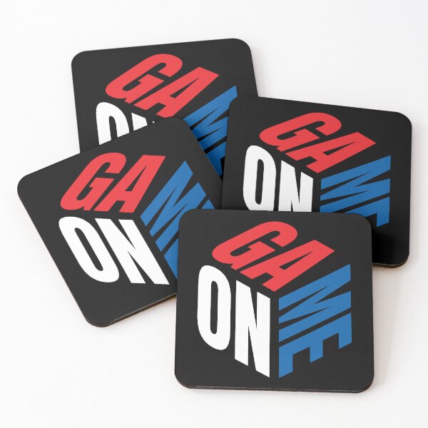 Item preview, GAME ON 3D Isometric Cube | Red White Blue USA Gamer Esports Streetwear designed and sold by PryntedLabs.