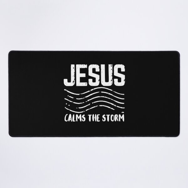 Item preview, Jesus Calms the Storm - Christian Quotes - White Design designed and sold by MoriaStore.