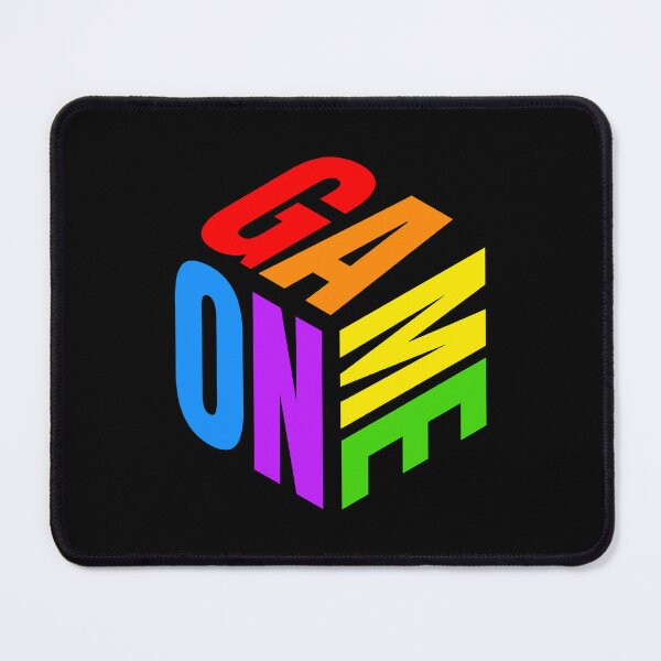 Item preview, GAME ON 3D Isometric Cube | Colorful Rainbow Gamer Esports Streetwear designed and sold by PryntedLabs.