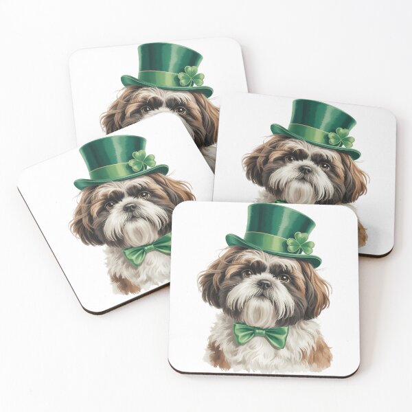 Item preview, St Patrick's Day Shih Tzu Dog Lover Gift Pet Dog Owner designed and sold by TrinaEspinoza.