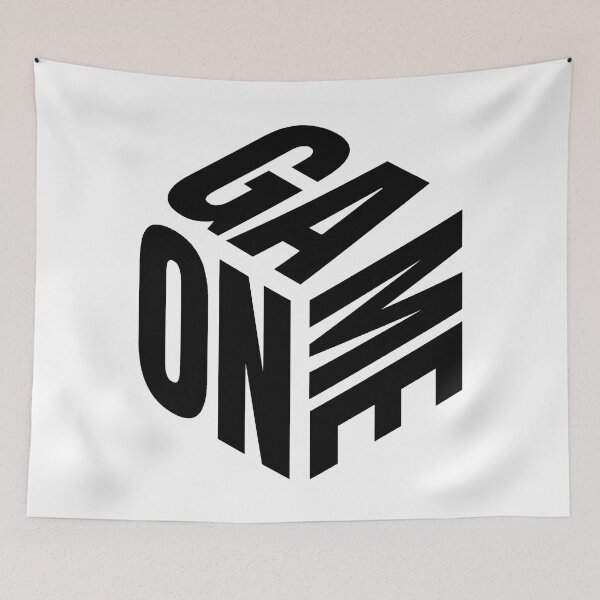 Item preview, GAME ON 3D Isometric Cube | Gamer Esports Streetwear designed and sold by PryntedLabs.