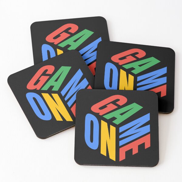 Item preview, GAME ON 3D Isometric Cube | Colorful Gamer Esports Streetwear designed and sold by PryntedLabs.