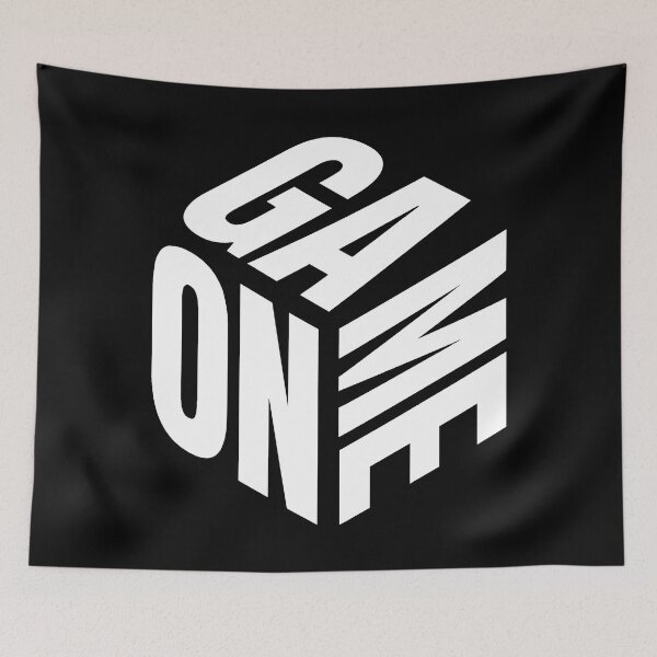 Item preview, GAME ON 3D Isometric Cube | Gamer Esports Streetwear designed and sold by PryntedLabs.