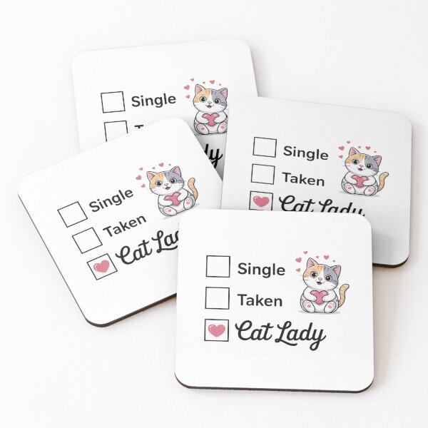 Item preview, Single Taken Cat Lady Funny Cat Lover Gift designed and sold by Cool-cat-art.