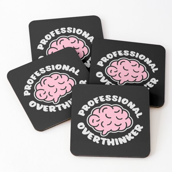 Item preview, Professional Overthinker Funny Relatable Anxiety Quote designed and sold by shirt-o-mat.