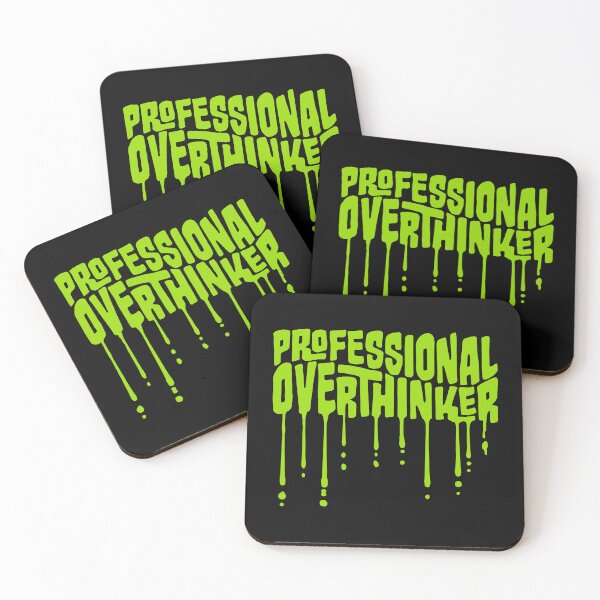 Item preview, Professional Overthinker Funny Relatable Anxiety Quote designed and sold by shirt-o-mat.