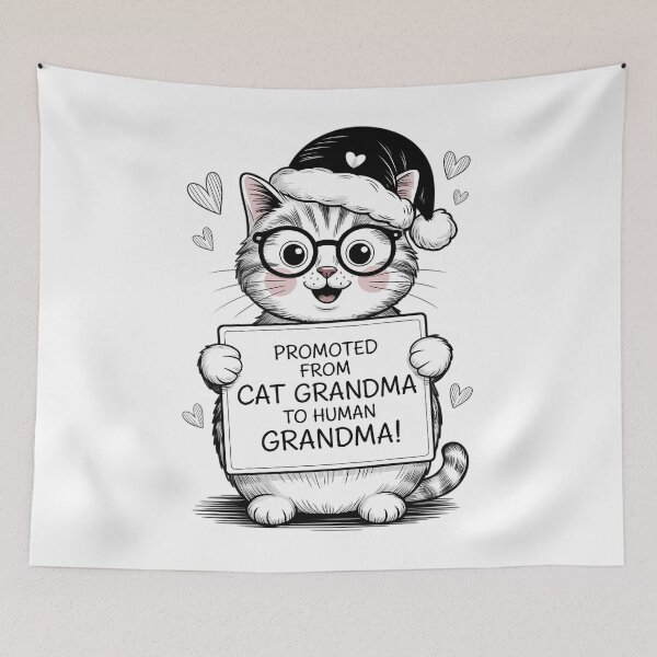 Item preview, Ascendida de abuela de gatos a abuela de humanos designed and sold by TrinaEspinoza.