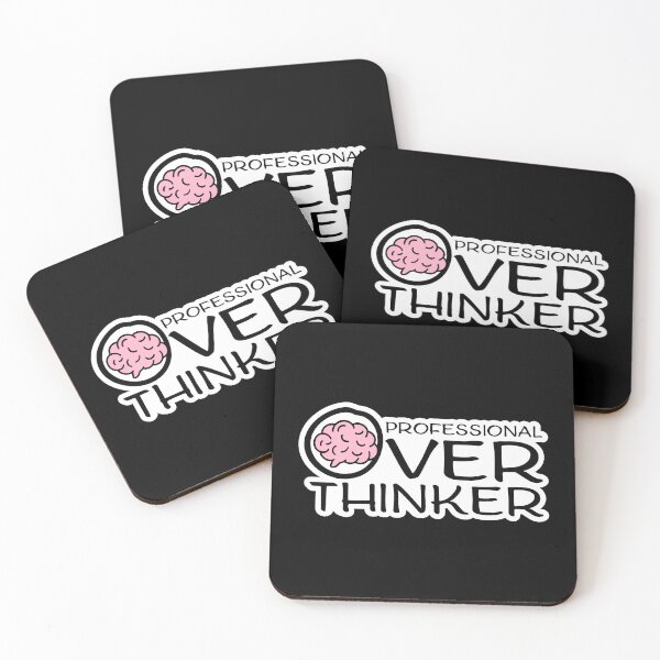 Item preview, Professional Overthinker Funny Relatable Anxiety Quote designed and sold by shirt-o-mat.