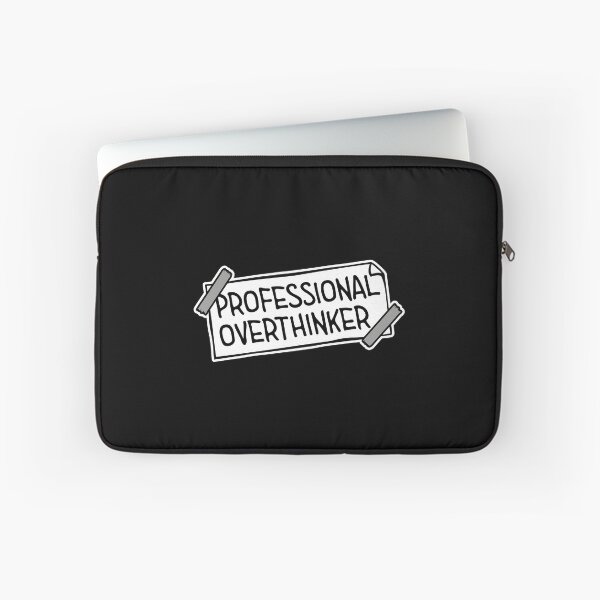 Item preview, Professional Overthinker Funny Relatable Anxiety Quote designed and sold by shirt-o-mat.