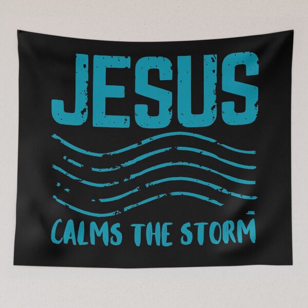 Item preview, Jesus Calms the Storm - Christian Quotes - Sky Blue Design  designed and sold by MoriaStore.