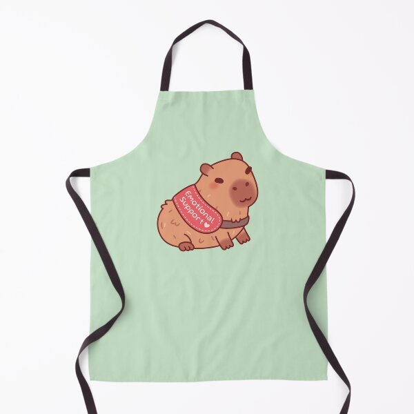 Item preview, Cute Capybara Here For Emotional Support designed and sold by rustydoodle.