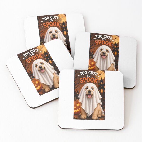 Item preview, Too Cute To Spook Dog – Funny Halloween Puppy Ghost Costume Cute Spooky Design designed and sold by PoojaArtLab.