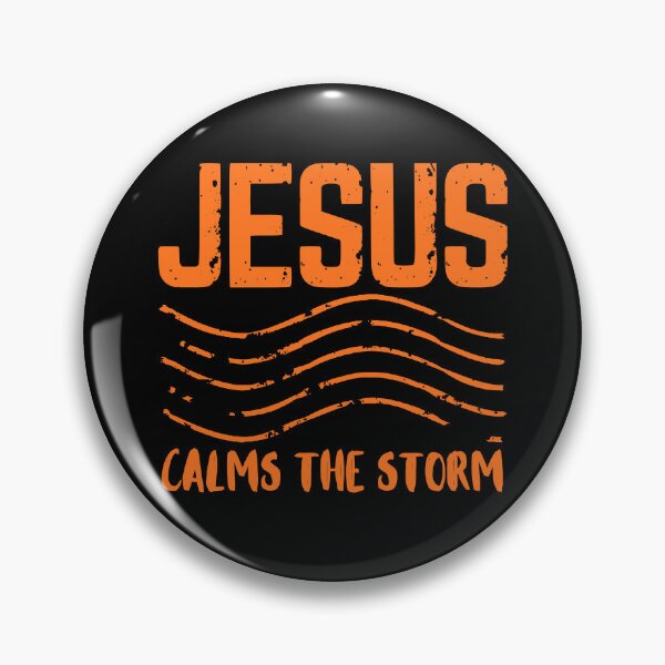 Item preview, Jesus Calms the Storm - Christian Quotes - Orange Design  designed and sold by MoriaStore.