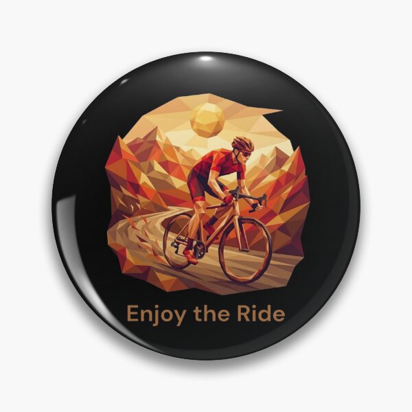 Item preview, Enjoy the Ride - Geometric Cycling Art designed and sold by Mania Graphix.