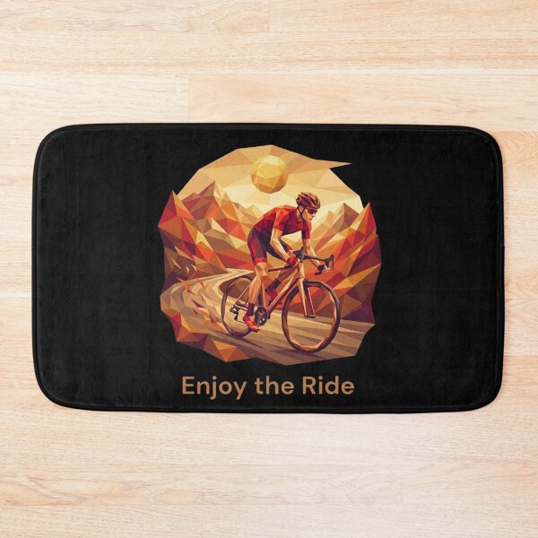 Item preview, Enjoy the Ride - Geometric Cycling Art designed and sold by Mania Graphix.